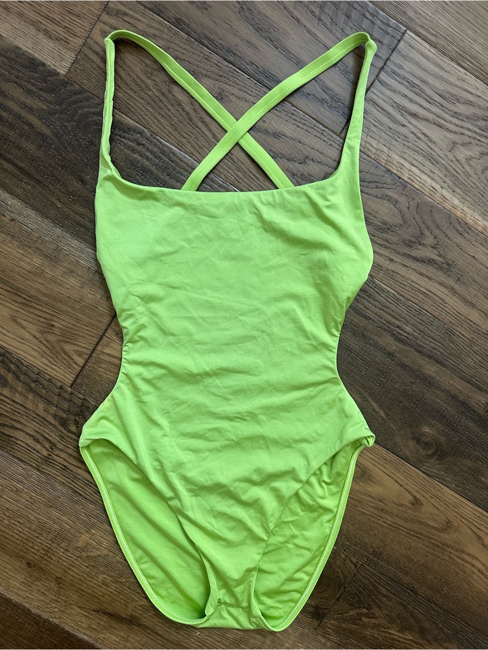 Ralph Lauren Collection Swimsuit One Piece Neon Open Back Crisscross Straps 4